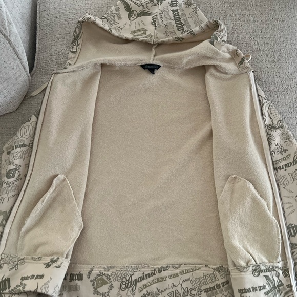 NWOT Allyance Against The Grain Kids Zip Up Hoodie - Picture 3 of 6